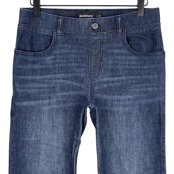 Betabrand Jeans Womens Small Midrise Elastic Waist Pull On Yoga Denim Stretch - Picture 2 of 9